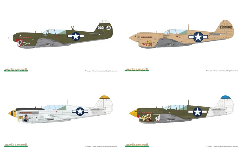 Eduard 1/48 P-40N Warhawk Royal Class Dual Combo Model Kit (Aus decals)