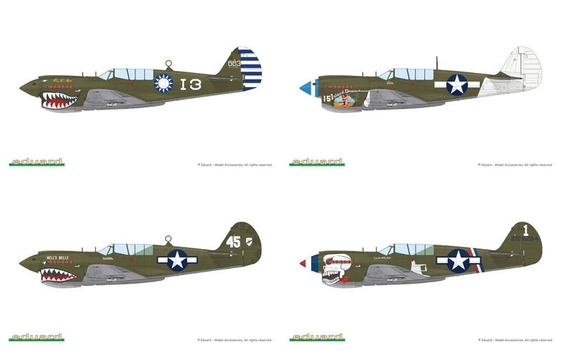 Eduard 1/48 P-40N Warhawk Royal Class Dual Combo Model Kit (Aus decals)