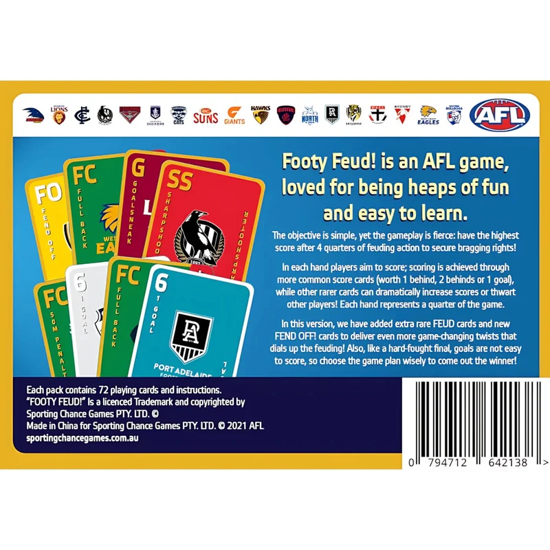 Sporting Chance Games AFL Footy Feud Finals the AFL Party Game