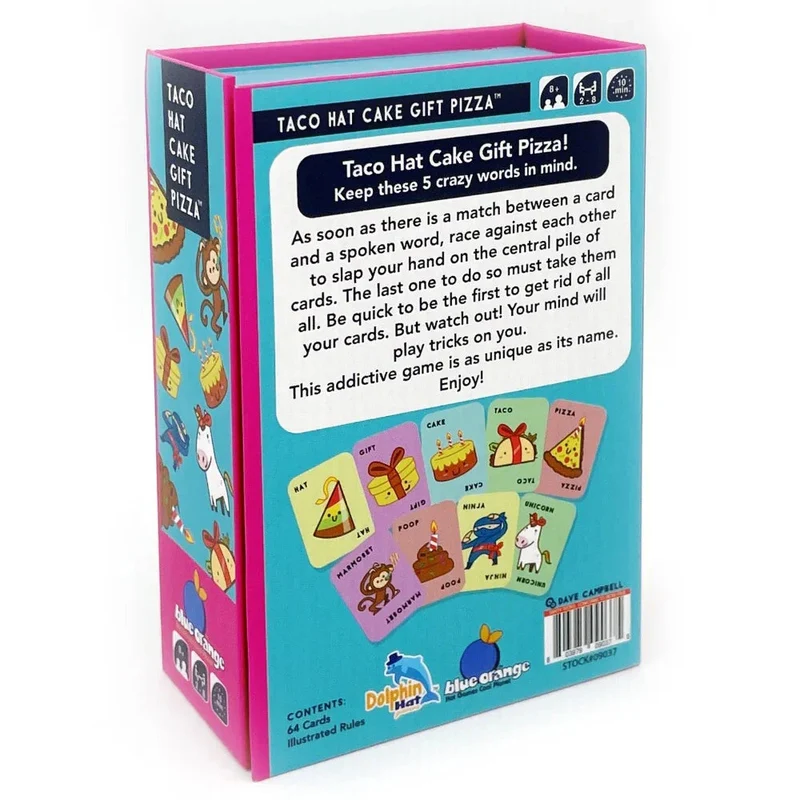 Blue Orange Games Taco Hat Cake Gift Pizza Party Game