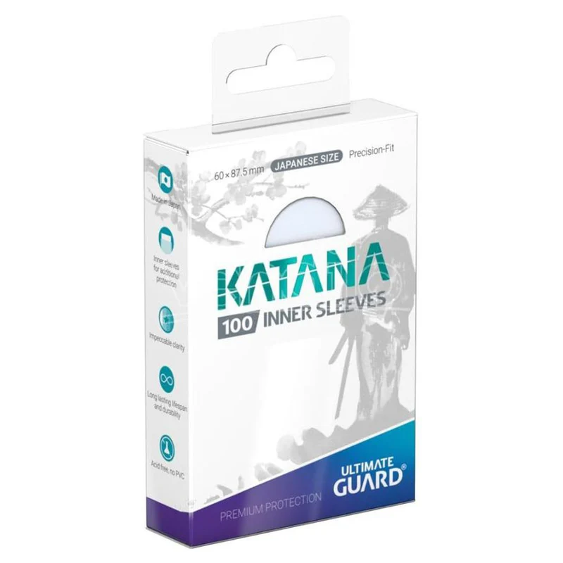 Ultimate Guard Katana Japanese Size Inner Sleeves Transparent 100ct