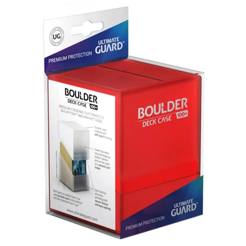 Ultimate Guard Boulder Deck Case 100+ Standard Size Ruby
