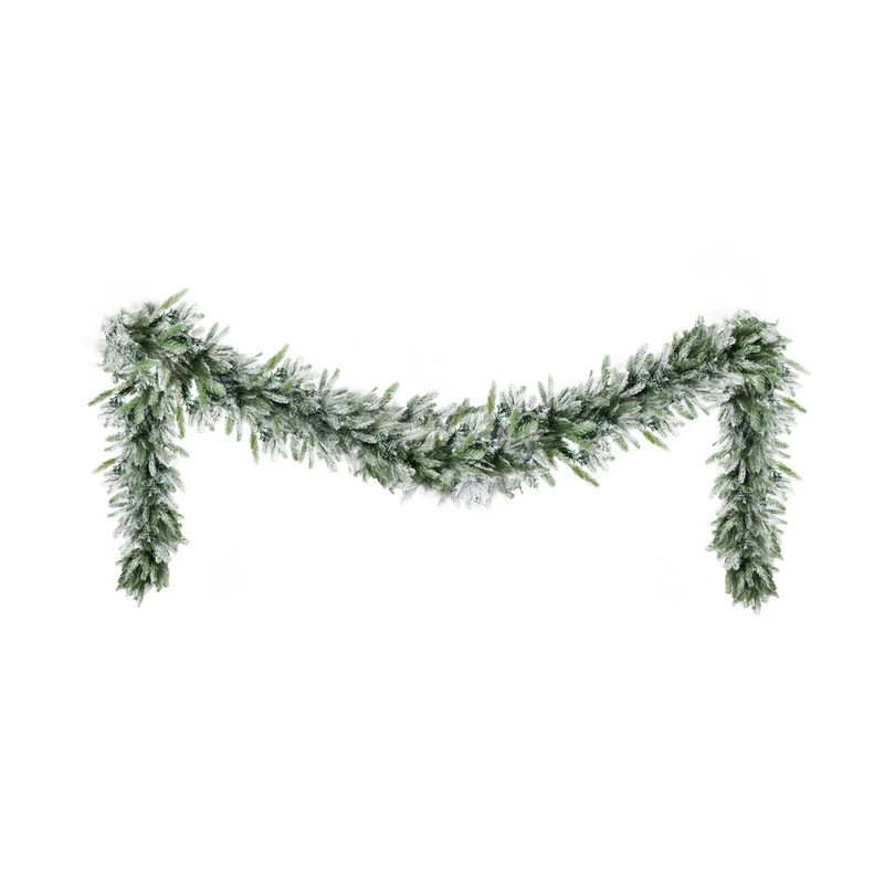 Jingle Jollys 3M Christmas Garland Pre-lit LED Lights Snow Frosted Tips Decor