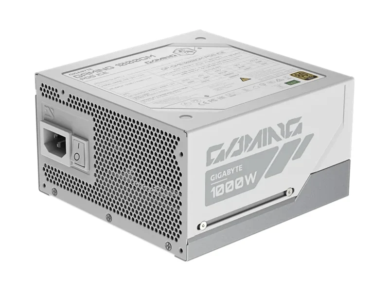 GIGABYTE GAMING 1000GM PG5 ICE 80+ Gold Cybenetics 1000W ATX3.1 Fully Modular Power Supply
