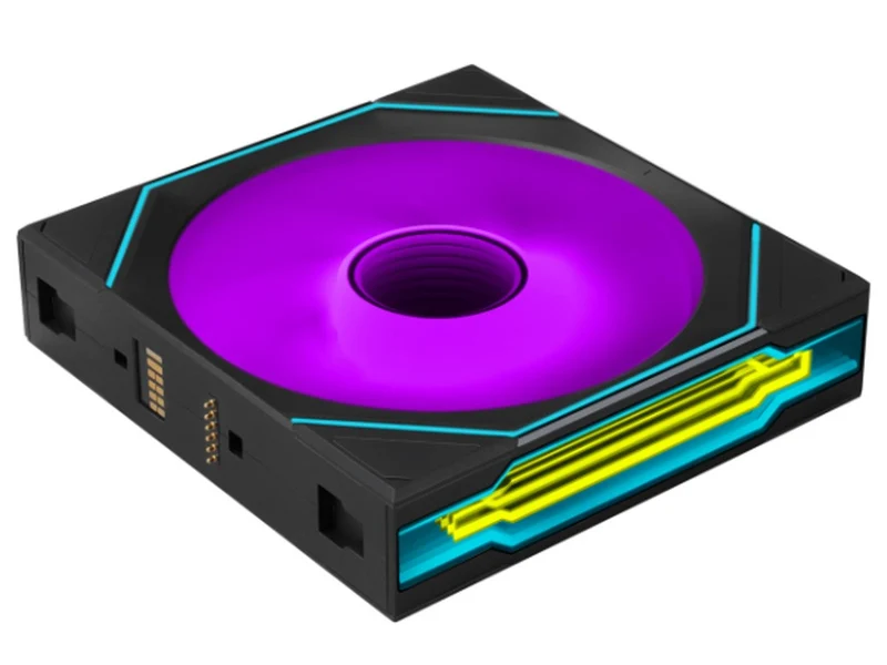 Lian Li Uni Fan SL Infinity Flex 2.4GHz Wireless 120mm Reverse Blade ARGB Fan - Black (12RSLIN1F1B)