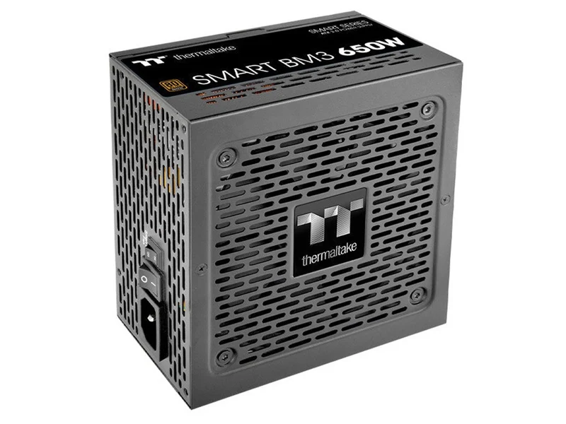 Thermaltake Smart BM3 650W 80+ Bronze PCIe Gen5 Semi-Modular ATX 3.0 Power Supply (PS-SPD-0650MNFABA-3)
