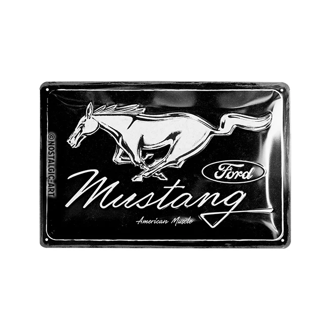 Nostalgic-Art Ford Mustang Horse Logo 20x30cm Medium Metal Tin Sign Plaque