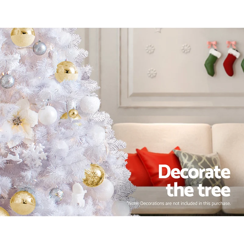 Jingle Jollys Christmas Tree 2.1m 1000 White Tips Xmas Tree Decorations