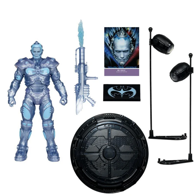 Batman & Robin - Mr. Freeze Black Light Gold Label 7" Figure (McFarlane Toys)