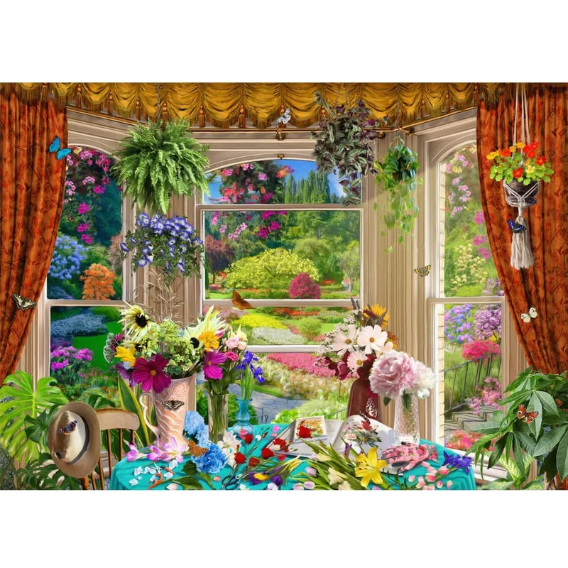 Holdson 1000pc Outside My Window Gardeners Vw Puzzle