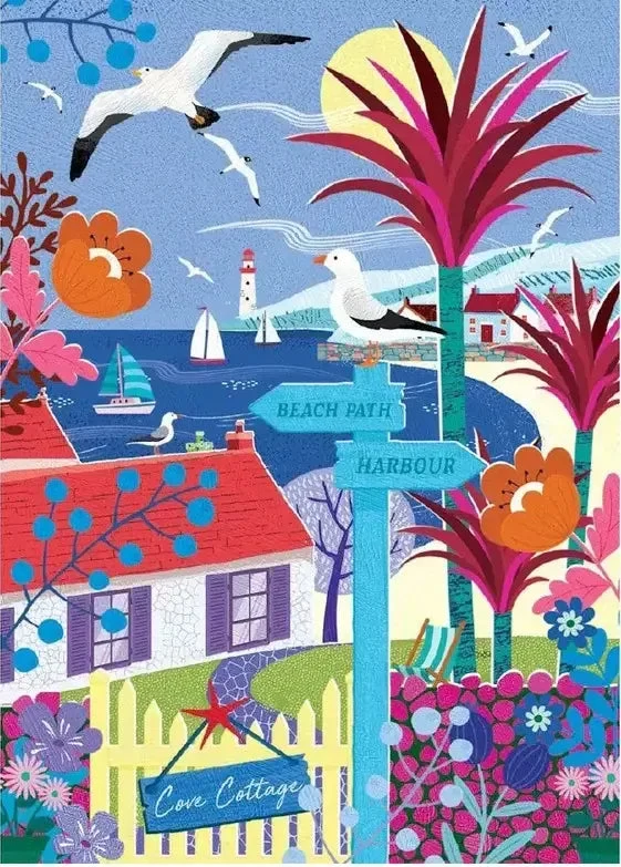 Holdson 1000pc While Sun Shines Cove Cottage Puzzle