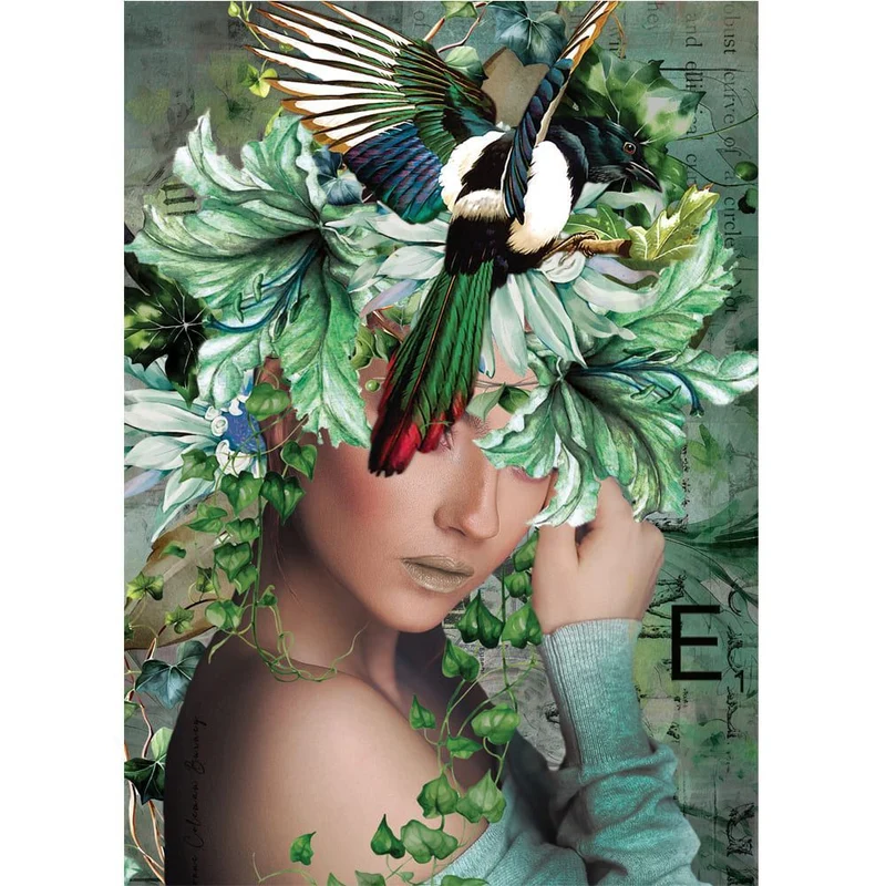 Holdson 1000pc Woman In Bloom Ivy Garden Puzzle