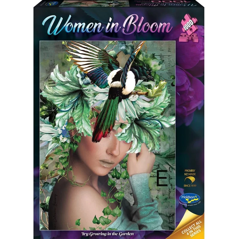 Holdson 1000pc Woman In Bloom Ivy Garden Puzzle