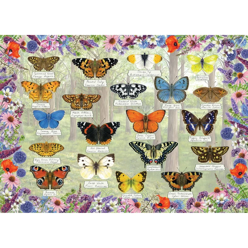 Gibsons 1000pc Beautiful Butterflies Puzzle