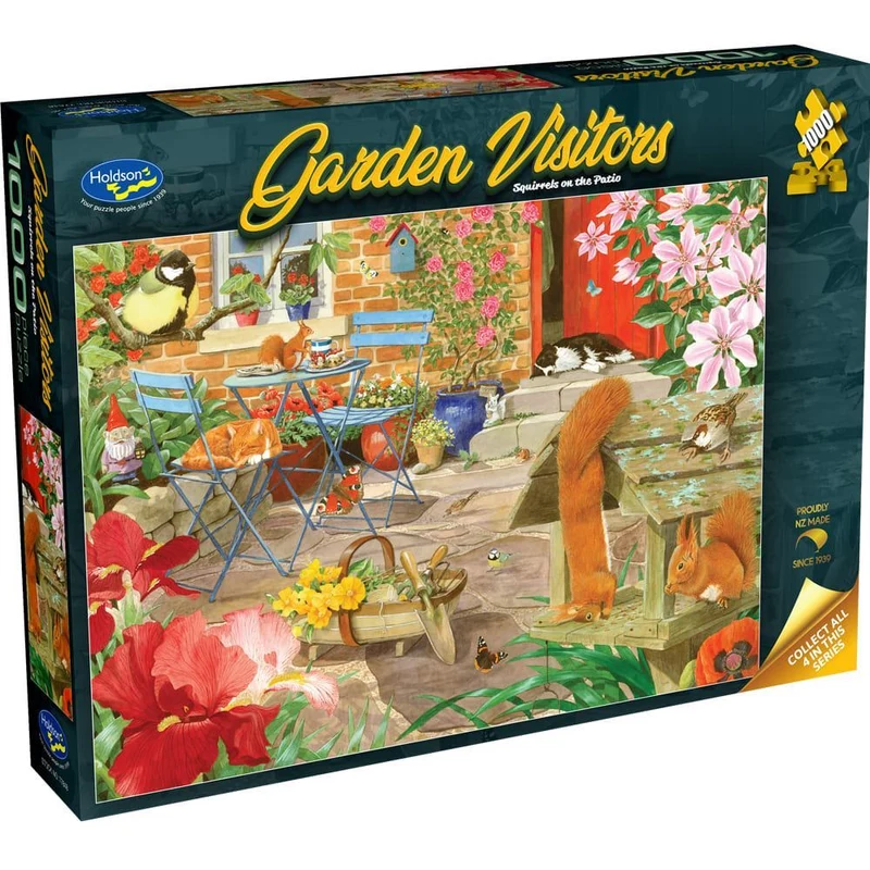Holdson 1000pc Garden Visitors Squirrels Puzzle