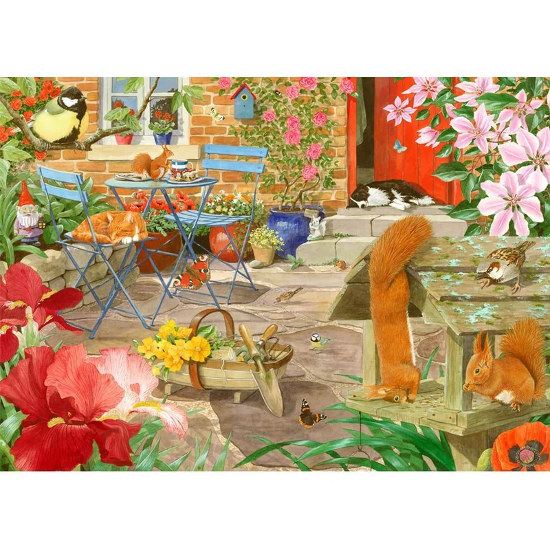 Holdson 1000pc Garden Visitors Squirrels Puzzle