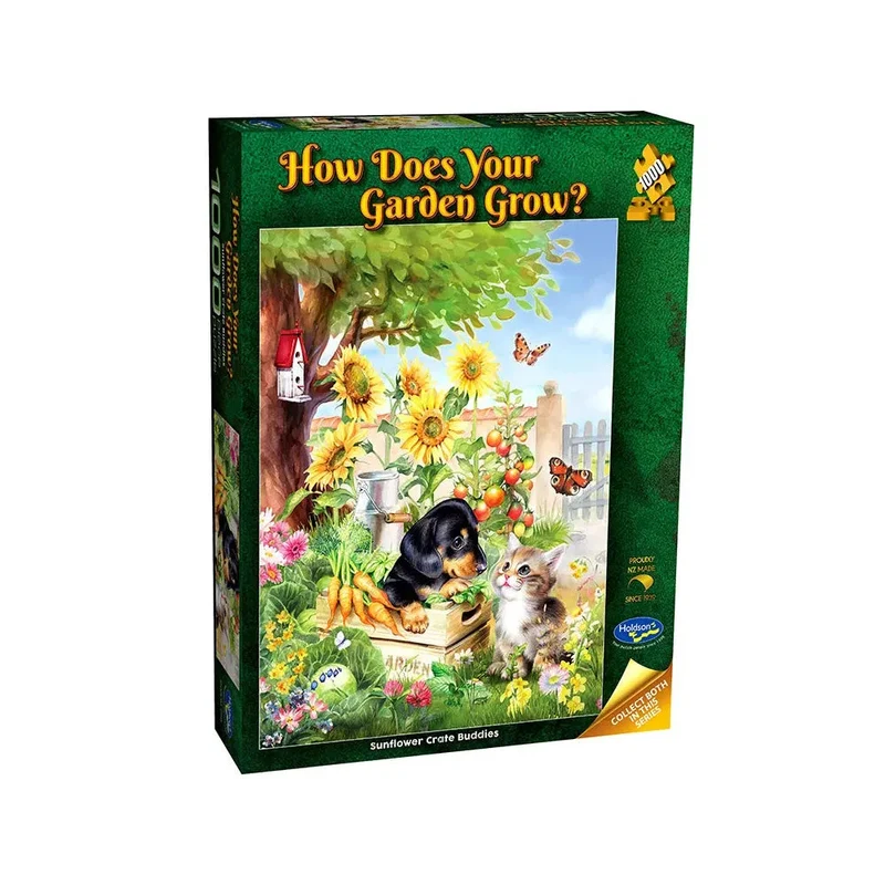 Holdson 1000pc How Does Garden Grow Crate Bud Puzzle