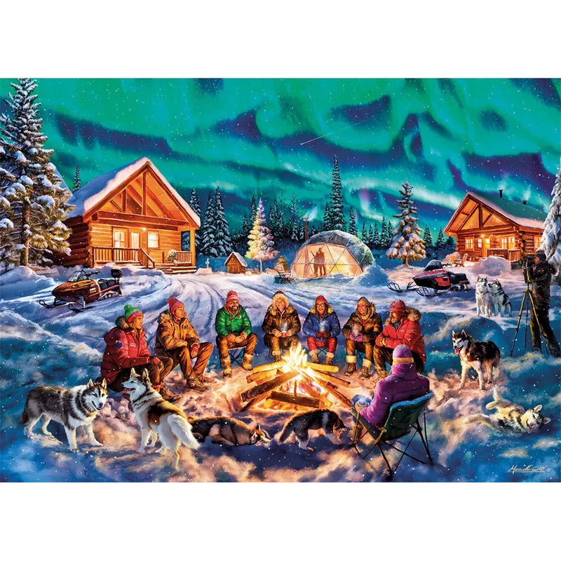 Gibsons 1000pc A Night of Northern Lights Puzzle