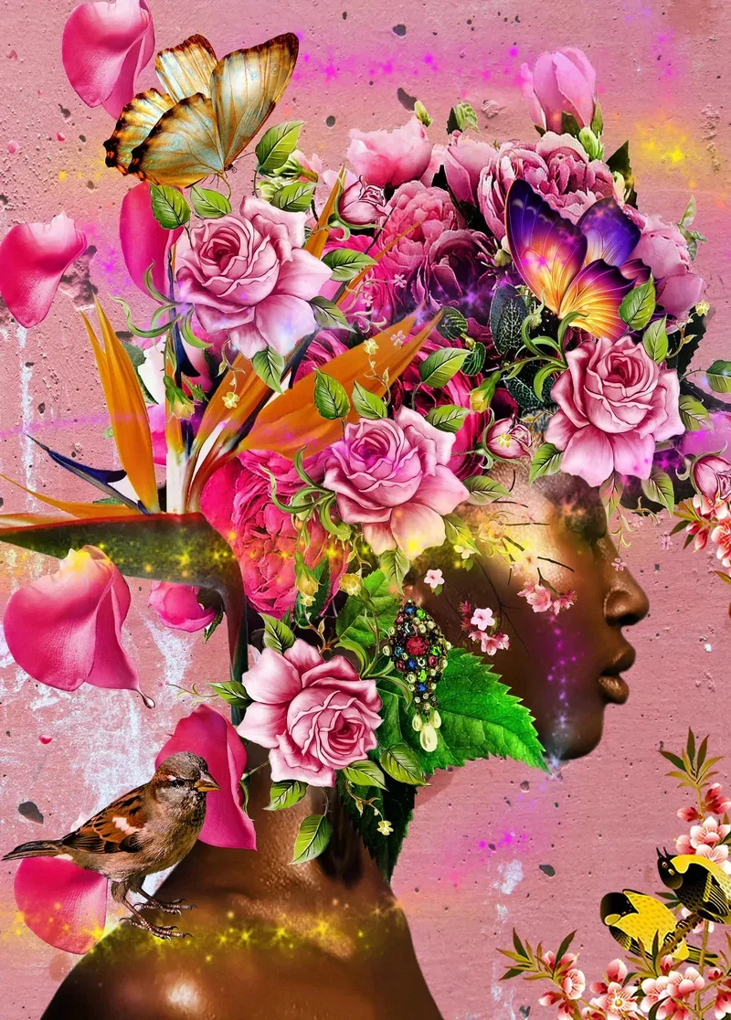 Holdson 1000pc Woman In Bloom Full Bloom Puzzle