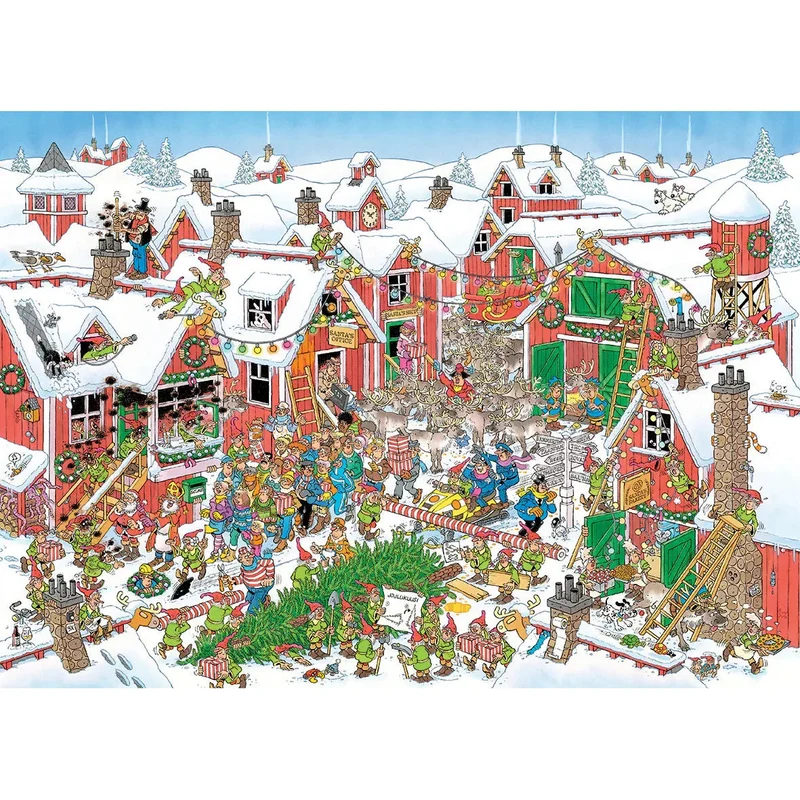 Jumbo 1000-Pieces Jan Van Haasteren Santa's Village Puzzle