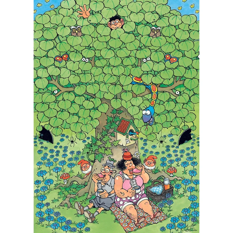 Jumbo 500pc JVH Comic Puzzle Expert 2: Enjoying a Picnic