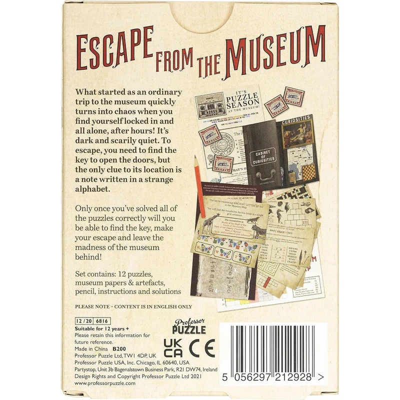 Professor Puzzle Escape From The Museum