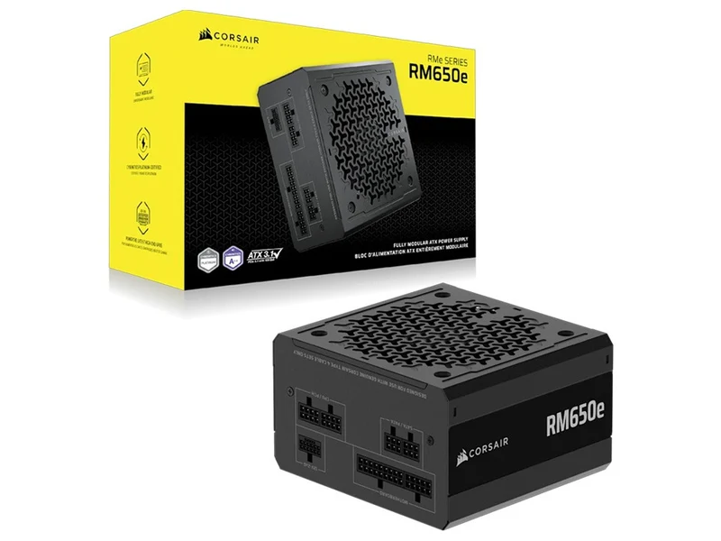 Corsair RM650e 650W Cybenetics Gold Fully Modular ATX 3.1 Power Supply