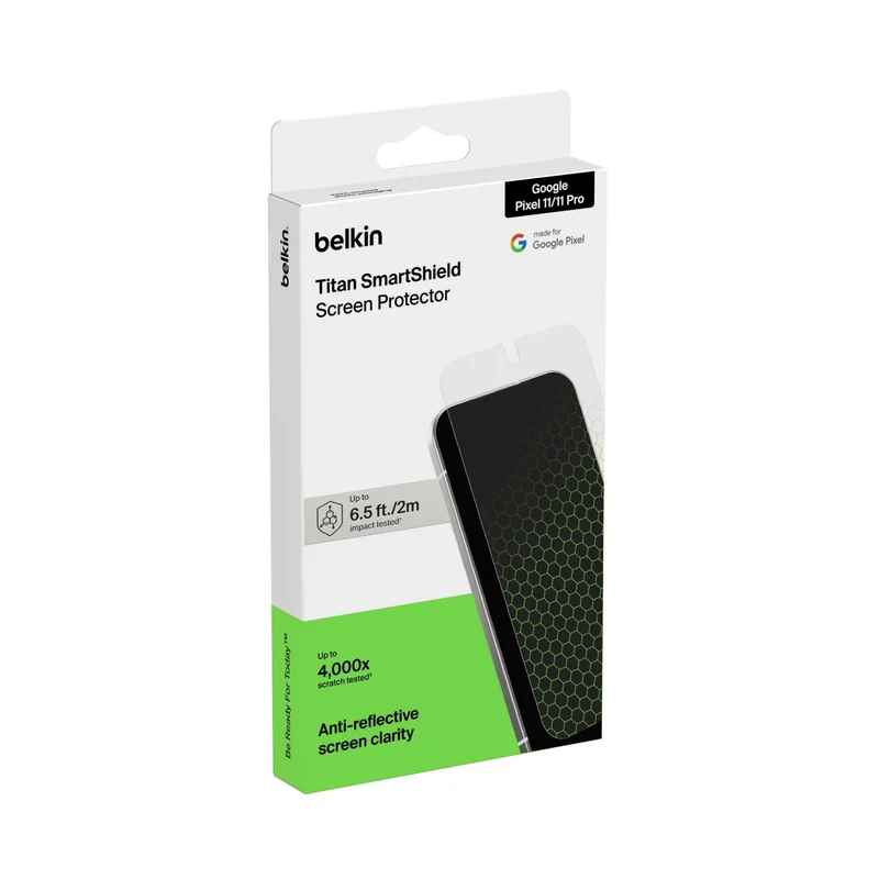 Belkin Titan SmartShield Anti-Reflective Screen Protector for Pixel 11/11 Pro