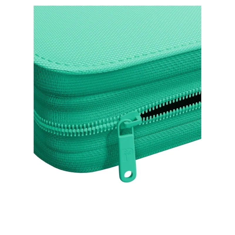 Palms Off Gaming Collector's Series Card Loader TOP LOADER Clear Zip Binder - Turquoise