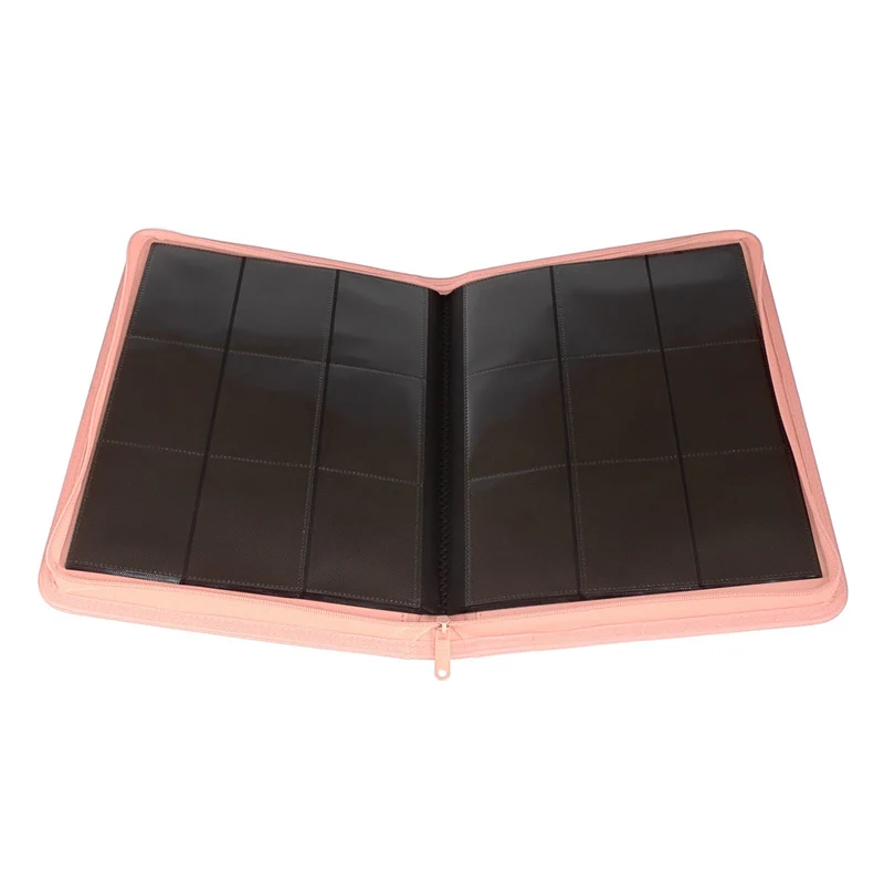 Palms Off Gaming STEALTH 9 Pocket Zip Trading Card Binder - Pink