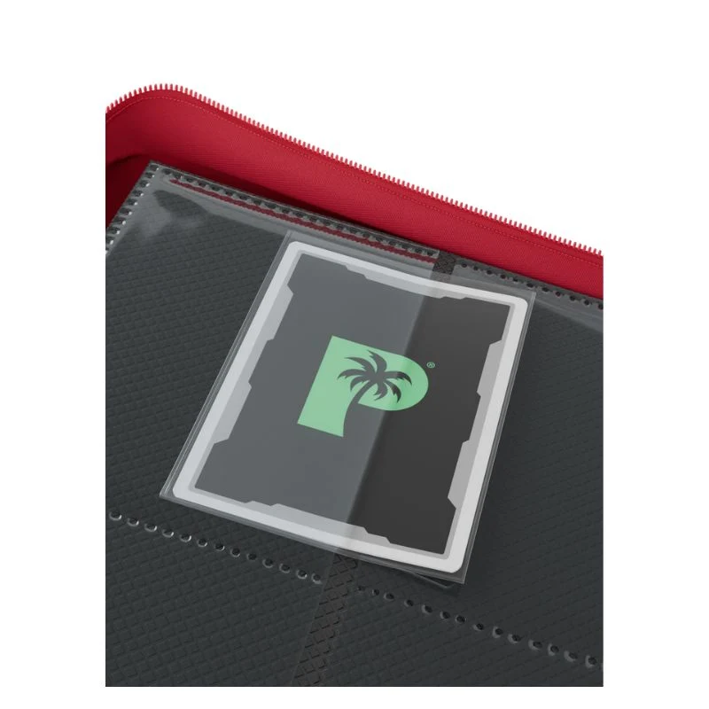 Palms Off Gaming Collector's Series 4 Pocket Zip Trading Card Binder - Red