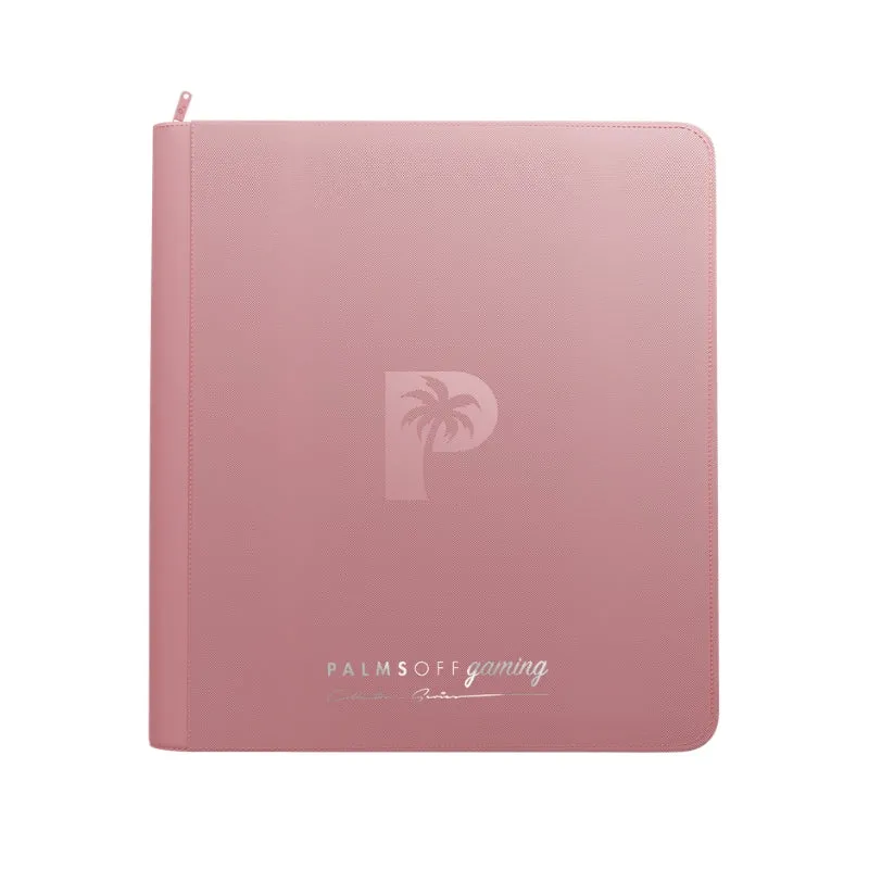 Palms Off Gaming Collector's Series 12 Pocket Zip Trading Card Binder - Pink