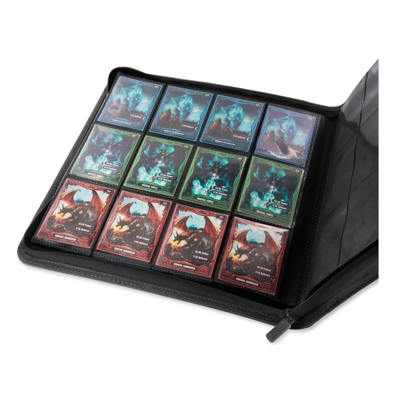 Ultimate Guard 12-Pocket QuadRow ZipFolio XenoSkin Black Folder