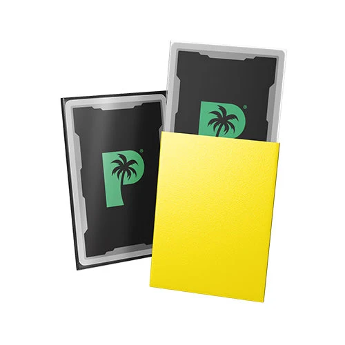 Palms Off Gaming Palms Off Japanese 60pc Blackout Deck Sleeves - Yellow Matte