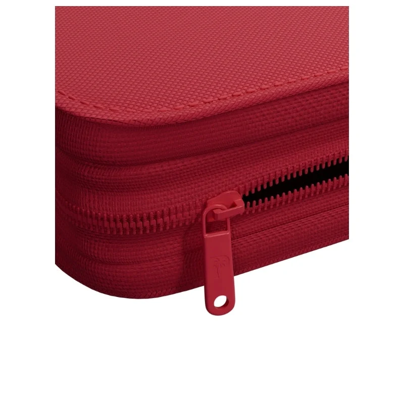 Palms Off Gaming Collector's Series Card Loader TOP LOADER Clear Zip Binder - Red