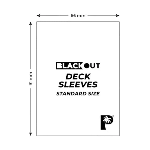 Palms Off Gaming Palms Off Standard 100pc Blackout Deck Sleeves - Purple Matte