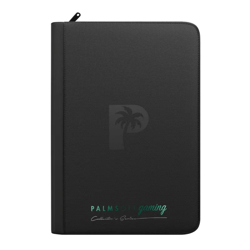 Palms Off Gaming Collector's Series 9 Pocket Zip Trading Card Binder - Black