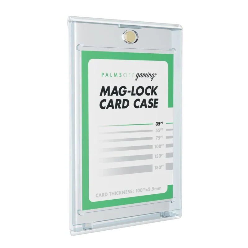 Palms Off Gaming Mint-Fit Mag-Lock Card Case Sleeves (35pt-75pt) - 100pc