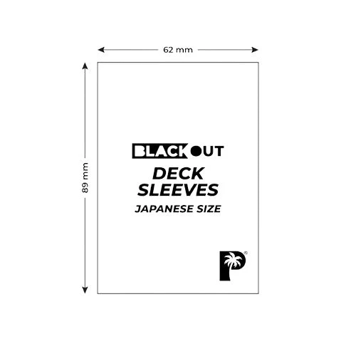 Palms Off Gaming Palms Off Japanese 60pc Blackout Deck Sleeves - Yellow