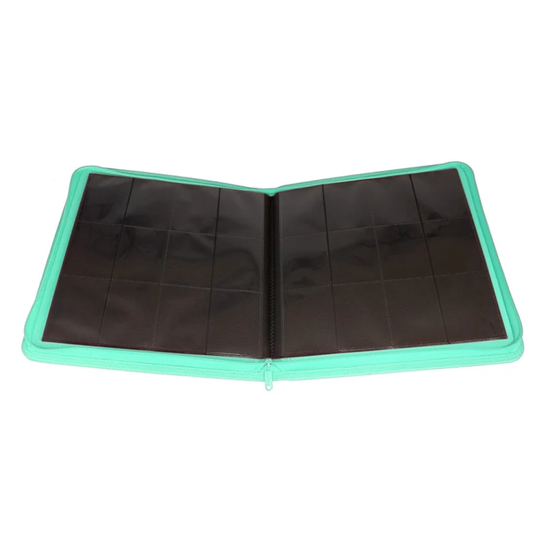 Palms Off Gaming STEALTH 12 Pocket Zip Trading Card Binder - Turquoise