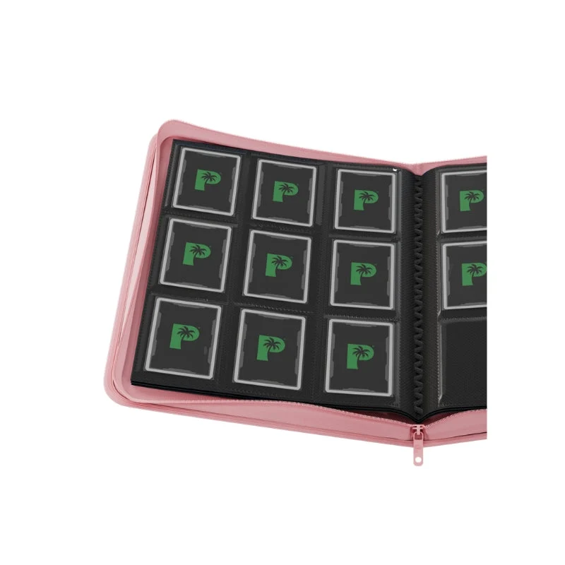 Palms Off Gaming Collector's Series 9 Pocket Zip Trading Card Binder - Pink