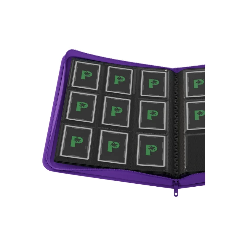 Palms Off Gaming Collector's Series 9 Pocket Zip Trading Card Binder - Purple