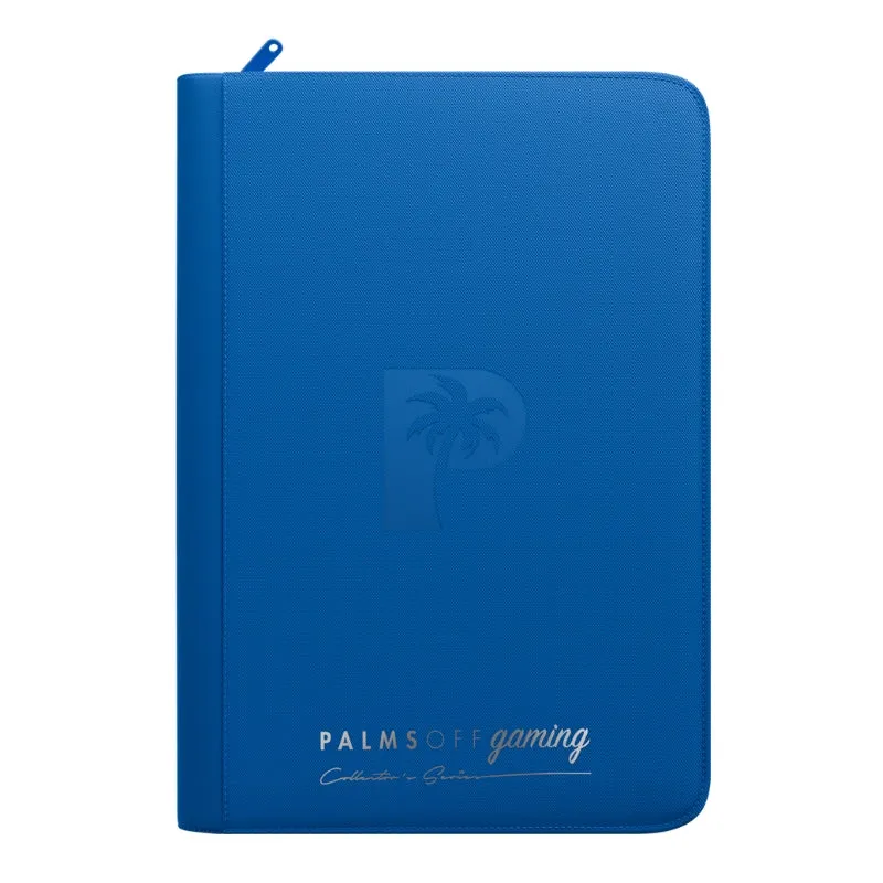 Palms Off Gaming Collector's Series 9 Pocket Zip Trading Card Binder - Blue