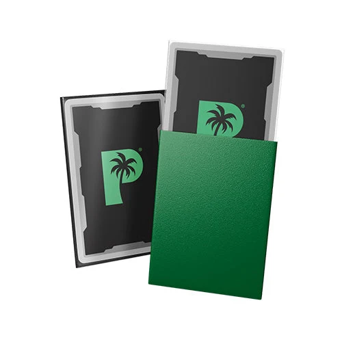 Palms Off Gaming Palms Off Standard 100pc Blackout Deck Sleeves - Green Matte