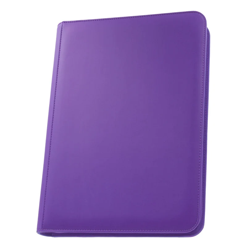 Palms Off Gaming STEALTH 9 Pocket Zip Trading Card Binder - Purple