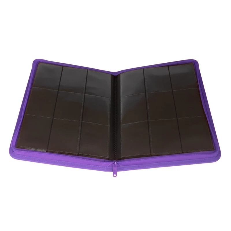 Palms Off Gaming STEALTH 9 Pocket Zip Trading Card Binder - Purple