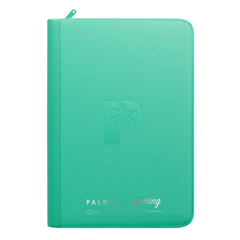 Palms Off Gaming Collector's Series 9 Pocket Zip Trading Card Binder - Turquiose