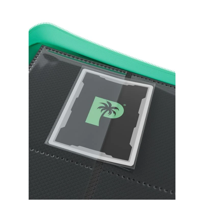Palms Off Gaming Collector's Series 4 Pocket Zip Trading Card Binder - Turquoise