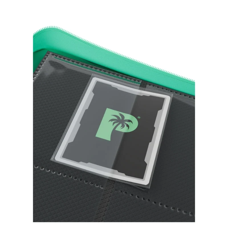 Palms Off Gaming Collector's Series 12 Pocket Zip Trading Card Binder - Turquoise