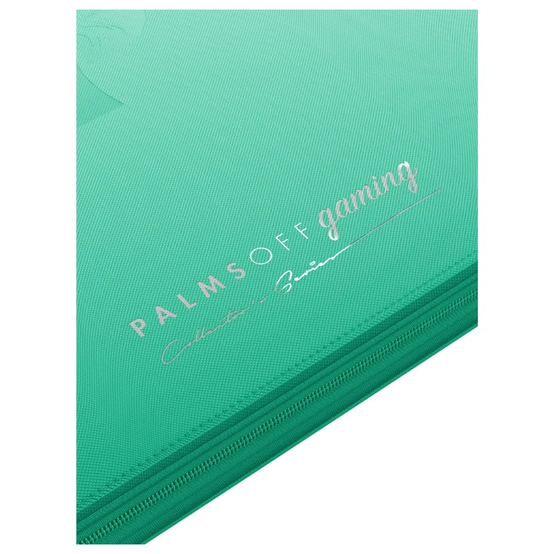 Palms Off Gaming Collector's Series 12 Pocket Zip Trading Card Binder - Turquoise